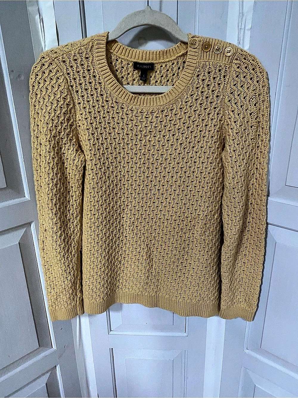 Talbots Women’s Yellow Knit Sweater